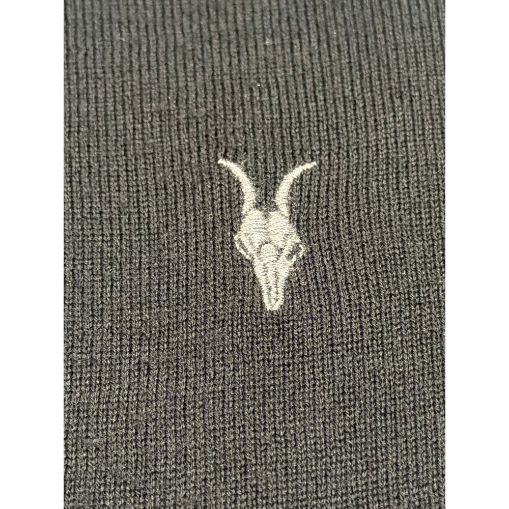 All Saints Sweater Mens L Black Wool LTWT Designer Streetwear Casual Minimalist - Picture 5 of 7